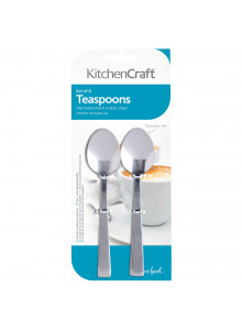 KitchenCraft Set of 6 Stainless Steel Teaspoons