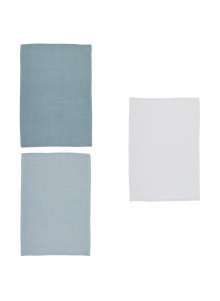 KitchenCraft Cotton Waffle Tea Towels - Greys