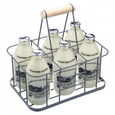 Living Nostalgia Wire Six Bottle Carrier