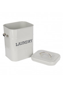 Living Nostalgia French Grey Laundry Tin