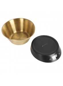 MasterClass Electronic Dual Dry and Liquid Scales with Brass Finish Bowl
