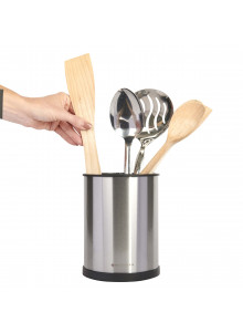 MasterClass Rotating Stainless Steel Finish Utensil Holder