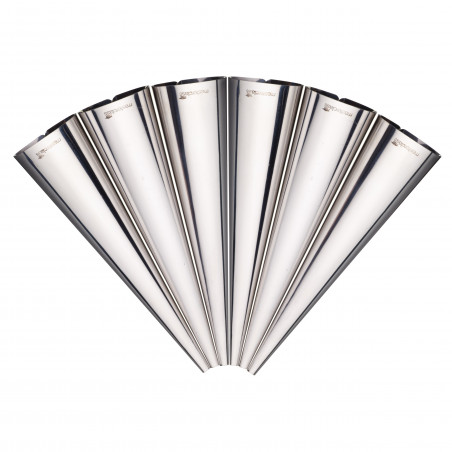 MasterClass Set of Six Stainless Steel Cream Horn Moulds