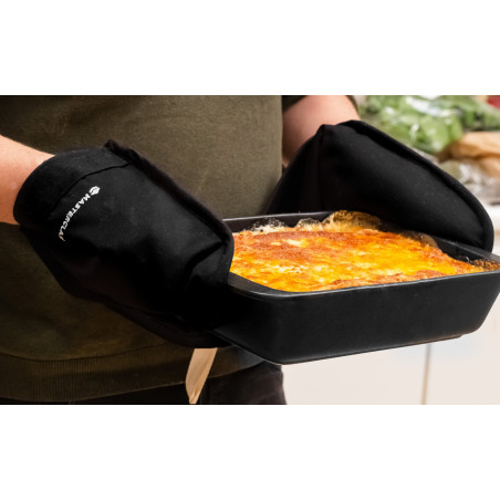 MasterClass Deluxe Professional Black Double Oven Glove