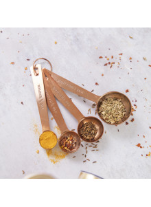 MasterClass Copper Finish Measuring Spoon Set