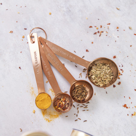 MasterClass Copper Finish Measuring Spoon Set