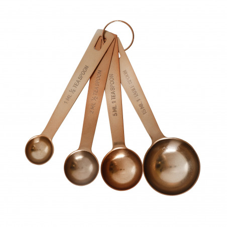 MasterClass Copper Finish Measuring Spoon Set