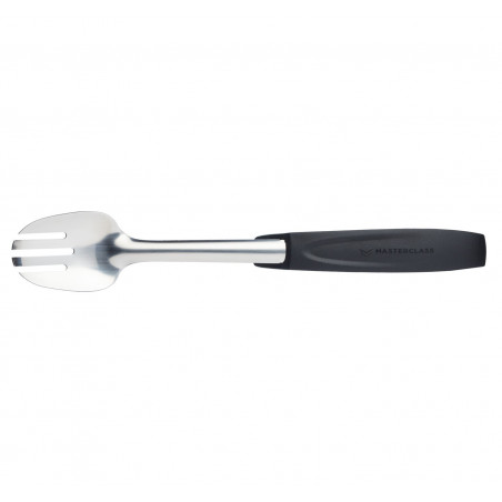 MasterClass Stainless Steel Colour-Coded Buffet Salad Fork - Black