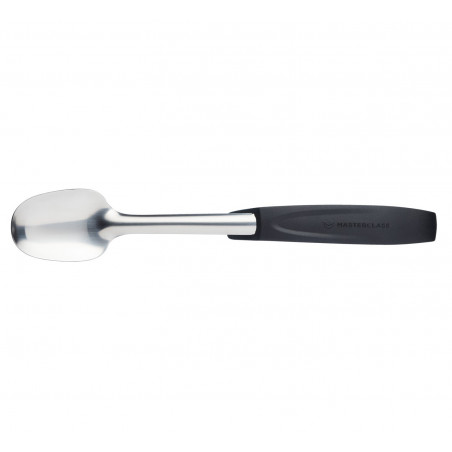 MasterClass Stainless Steel Colour-Coded Buffet Salad Spoon - Black