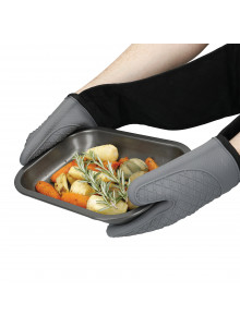 MasterClass Grey Silicone Double Oven Glove