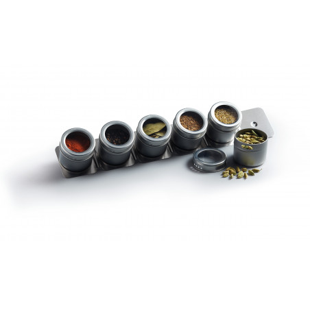 MasterClass 6 Jar Magnetic Spice Rack