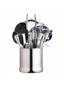 MasterClass Extra Large Stainless Steel Utensil Holder