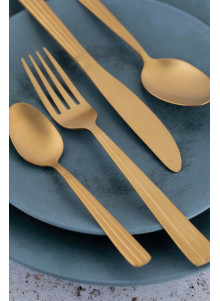 Mikasa Gold-Coloured Cutlery Set in Gift Box, Stainless Steel, 16 Pieces