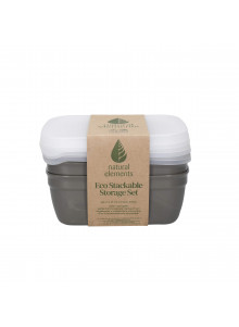 Natural Elements Eco Stackable Storage Set, Small, 600ml