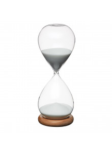 KitchenCraft Natural Elements Hourglass Timer with Acacia Wood Base