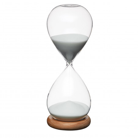 KitchenCraft Natural Elements Hourglass Timer with Acacia Wood Base