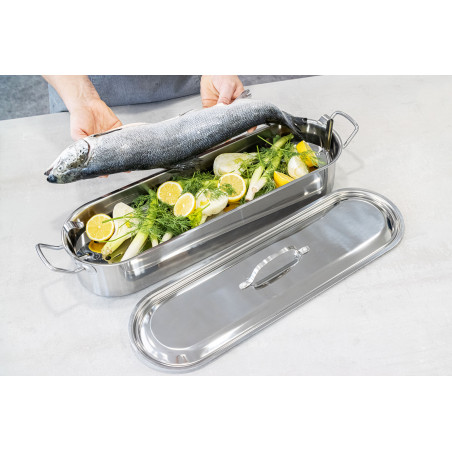 KitchenCraft Stainless Steel 60cm (24") Fish Poacher
