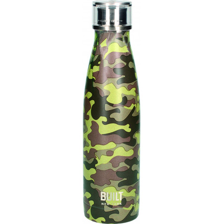 Built 500ml Double Walled Stainless Steel Water Bottle Camo