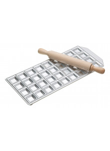 Imperia 36 Hole Ravioli Tray and Rolling Pin