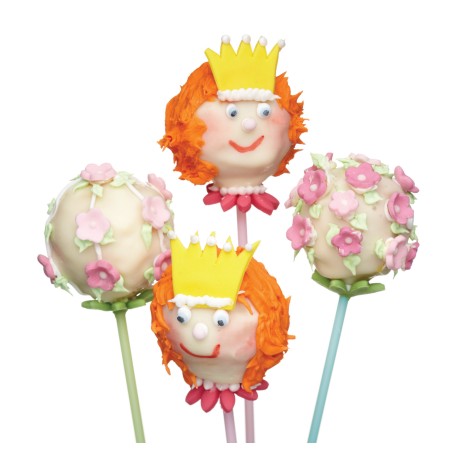 KitchenCraft Pack of 60 Plastic Coloured Cake Pop Sticks - 15cm