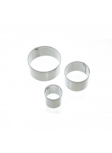 KitchenCraft Set of 3 Round Fondant Cutters