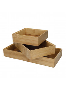 Copco Bamboo Home Organisers, Set of 3