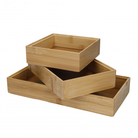 Copco Bamboo Home Organisers, Set of 3
