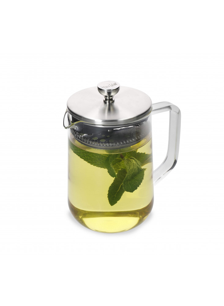4 Leaf Glass Teapot, Cup Loose Cafetière La