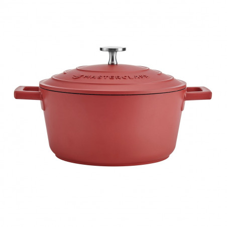 MasterClass 2.5L Cast Aluminium Casserole Dish, Red