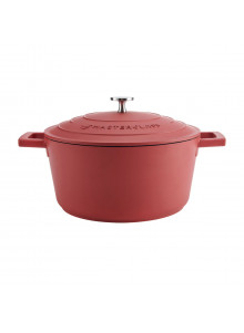 MasterClass 4L Cast Aluminium Casserole Dish, Red