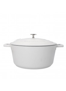MasterClass 5L Cast Aluminium Casserole Dish, Cream