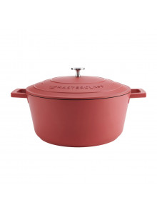 MasterClass 5L Cast Aluminium Casserole Dish, Red