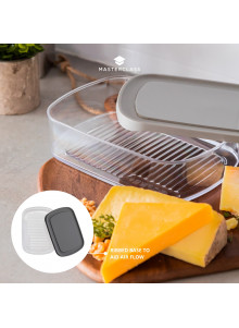 MasterClass Cheese Fridge Storage Box, 1700ml