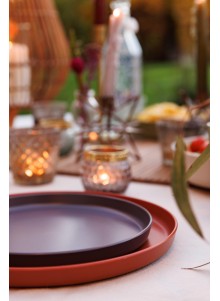 Mikasa Summer Set of 4 Recycled Plastic 20cm Lipped Side Plates
