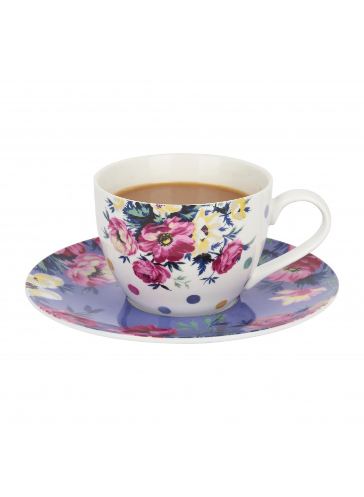 Mikasa Clovelly Porcelain 240ml Teacup and Saucer