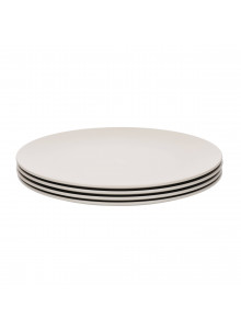 Natural Elements Side Plates, Recycled Plastic, Set of 4, 20cm