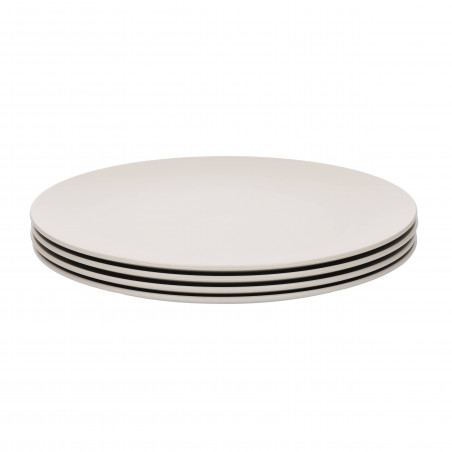 Natural Elements Side Plates, Recycled Plastic, Set of 4, 20cm