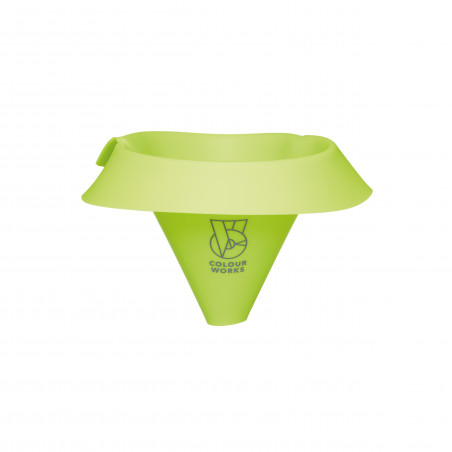 Colourworks Brights Green Silicone Roll and Fold Funnel