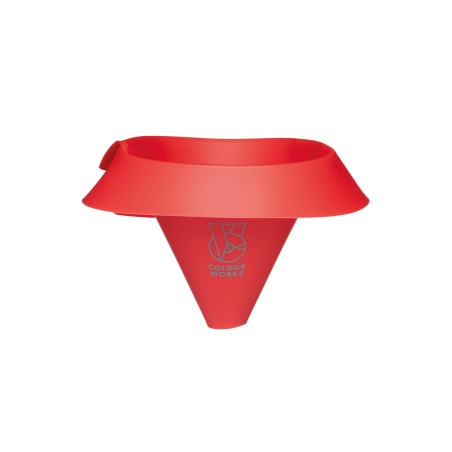 Colourworks Brights Red Silicone Roll and Fold Funnel