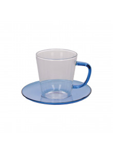 La Cafetière Colour Blue Tea Cup and Saucer