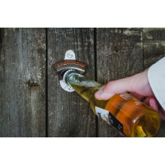 BarCraft Wall Mounted Crown Top Bottle Opener