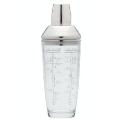 BarCraft 700ml Glass Boston Cocktail Shaker