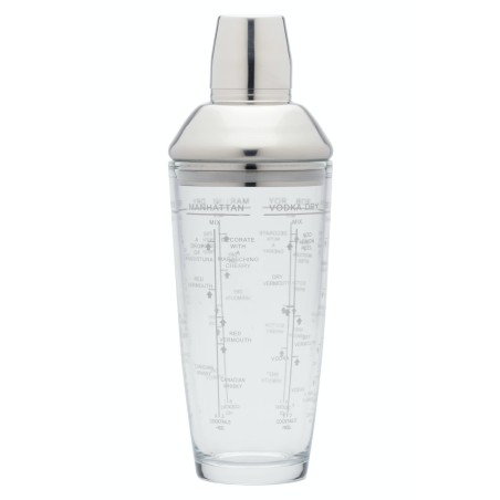 BarCraft 700ml Glass Boston Cocktail Shaker