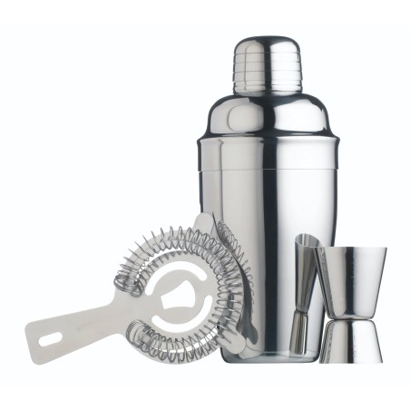 BarCraft Stainless Steel Three Piece Cocktail Set