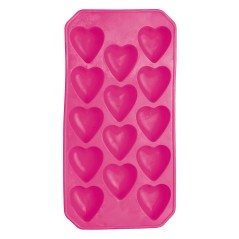 BarCraft Flexible Heart Shape Ice Cube Tray