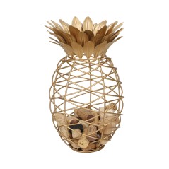 BarCraft Pineapple Shaped Wine Cork Collector