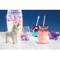 BarCraft Unicorn Pink Glass Drinks Jar with Straw BarCraft Unicorn Pink Glass Drinks Jar with Straw