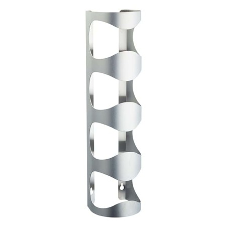 BarCraft Wall Mounted Stainless Steel 4 Bottle Wine Rack