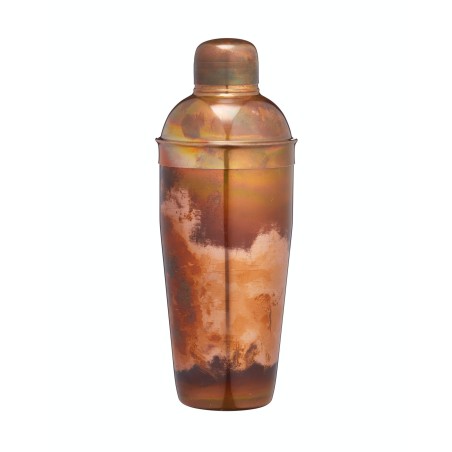 BarCraft Stainless Steel Iridescent Copper-Finish Cocktail Shaker with Built In Strainer