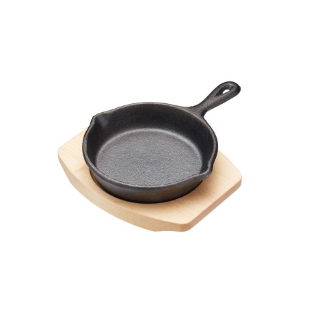 Artesà Cast Iron 11cm Mini Fry Pan with Board